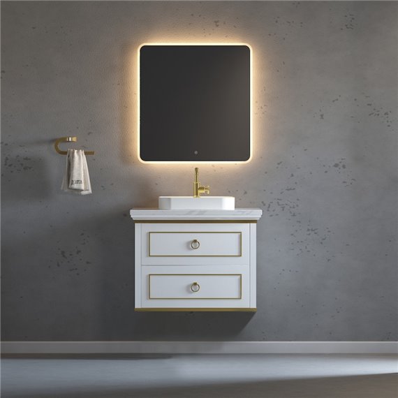 Virta 30 Inch Whitestar Wall Hung Single Sink Vanity