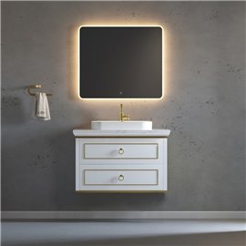 Virta 36 Inch Whitestar Wall Hung Single Vessel Sink Vanity