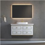 Virta 48 Inch Whitestar Wall Hung Single Sink Vanity