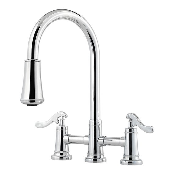 Ashfield 2-Handle Pull-Down Kitchen Faucet 