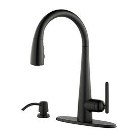 Pfister Lita 1-Handle Pull-Down Kitchen Faucet with Soap Dispenser 