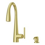 Lita 1-Handle Pull-Down Kitchen Faucet with Soap Dispenser 