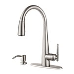 Lita 1-Handle Pull-Down Kitchen Faucet with Soap Dispenser 