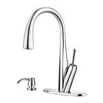 Zuri 1-Handle Pull-Down Kitchen Faucet with Soap Dispenser 