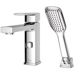 Deckard Single Handle Complete Roman Tub Trim with Handheld Shower 