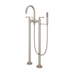 Tisbury Traditional 2-Handle Tub Filler with Hand Shower 