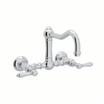 ROHL Acqui® Wall Mount Column Spout Bridge Kitchen Faucet