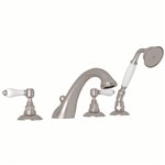 ROHL Viaggio® 4-Hole Deck Mount C-Spout Tub Filler With Handshower