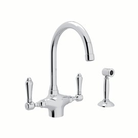 ROHL San Julio® C-Spout Kitchen Faucet With Sidespray