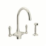 ROHL San Julio® C-Spout Kitchen Faucet With Sidespray