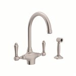 ROHL San Julio® C-Spout Kitchen Faucet With Sidespray