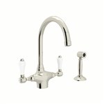 ROHL San Julio® C-Spout Kitchen Faucet With Sidespray