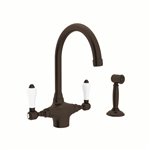 ROHL San Julio® C-Spout Kitchen Faucet With Sidespray