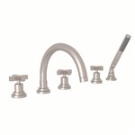 ROHL Lombardia® 5-Hole Deck Mount Tub Filler With C-Spout