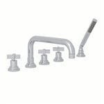 ROHL Lombardia® 5-Hole Deck Mount Tub Filler With U-Spout