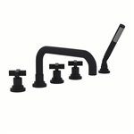 ROHL Lombardia® 5-Hole Deck Mount Tub Filler With U-Spout