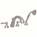 ROHL Verona™ 4-Hole Deck Mount C-Spout Tub Filler With Handshower