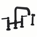 ROHL Campo™ Deck Mount U-Spout Bridge Faucet With Sidespray