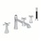 ROHL Bellia™ 5-Hole Deck Mount Tub Filler With Handshower