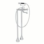 ROHL Bellia™ Exposed Floor Mount Tub Filler With Handshower And Floor Pillar Legs Or Supply Unions