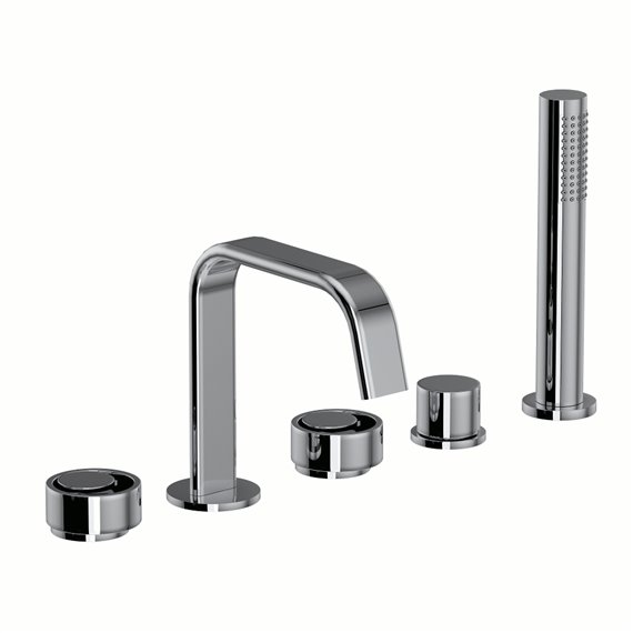 ROHL Eclissi™ 5-Hole Deck Mount Tub Filler - U-Spout