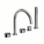 ROHL Eclissi™ 5-Hole Deck Mount Tub Filler - C-Spout