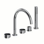 ROHL Eclissi™ 5-Hole Deck Mount Tub Filler - C-Spout