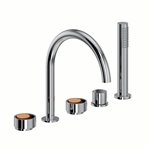 ROHL Eclissi™ 5-Hole Deck Mount Tub Filler - C-Spout