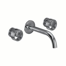 ROHL Eclissi™ Wall Mount Widespread Lavatory Faucet - C-Spout