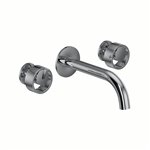 ROHL Eclissi™ Wall Mount Widespread Lavatory Faucet - C-Spout