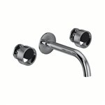 ROHL Eclissi™ Wall Mount Widespread Lavatory Faucet - C-Spout