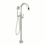 ROHL Palladian® Single Leg Floor Mount Tub Filler