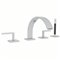 ROHL Wave™ 4-Hole Deck Mount Tub Filler With Lever Handles And Handshower