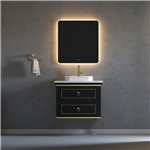 Virta 30 Inch Blackstar Wall Hung Single Vessel Sink Vanity