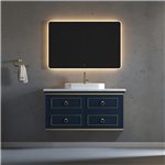 Virta 48 Inch Bluestar Wall Hung Single Vessel Sink Vanity