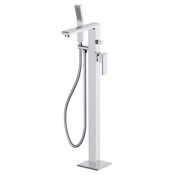 Empyrean ZEN91 Zenith 2-way Type T (thermostatic) coaxial floor-mount tub filler with hand shower