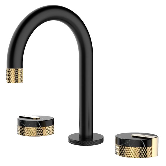 Empyrean GK08 Golden Night 8" Widespread Lavatory Faucet with Marble