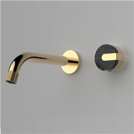 Empyrean GK03 Golden Night Wall Mount Lavatory Faucet with Marble