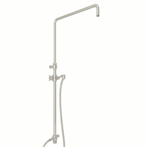 ROHL Riser With Diverter, Hose And Sliding Handshower Holder