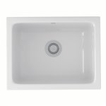 ROHL Allia™ 24" Fireclay Single Bowl Undermount Kitchen Or Laundry Sink