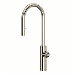 ROHL Eclissi™ Pull-Down Bar/Food Prep Kitchen Faucet with C-Spout - Less Handle