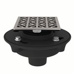 ROHL Cast Iron 2" No Hub Drain Kit With 3146 Petal Decorative Cover