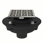 ROHL Cast Iron 2" No Hub Drain Kit With 3146 Petal Decorative Cover