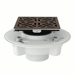 ROHL PVC 2" X 3" Drain Kit With 3144 Mosaic Decorative Cover