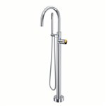 ROHL Eclissi™ Single Hole Floor Mount Tub Filler Trim with C-Spout