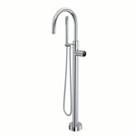 ROHL Eclissi™ Single Hole Floor Mount Tub Filler Trim with C-Spout