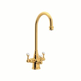 Perrin & Rowe Georgian Era™ Three Handle Bar/Food Prep Filter Kitchen Faucet