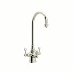 Perrin & Rowe Georgian Era™ Three Handle Bar/Food Prep Filter Kitchen Faucet