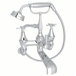 Perrin & Rowe Deco™ Exposed Wall Mount Tub Filler