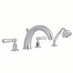 Perrin & Rowe Edwardian™ 4-Hole Deck Mount Tub Filler